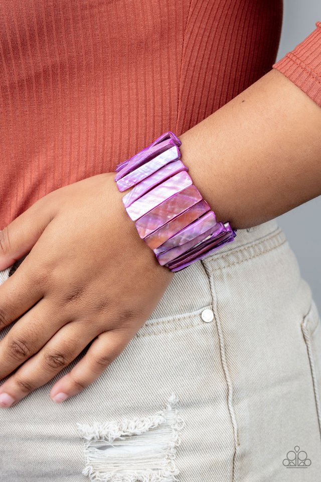 Beach Blast - Purple - Paparazzi Bracelet Image