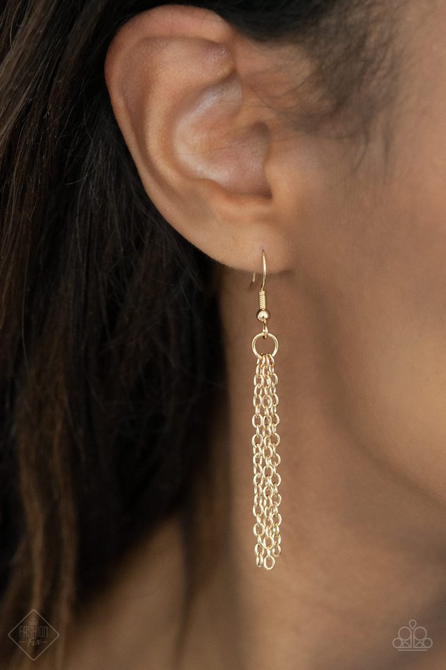 Serene Sheen - Gold - Paparazzi Necklace Image