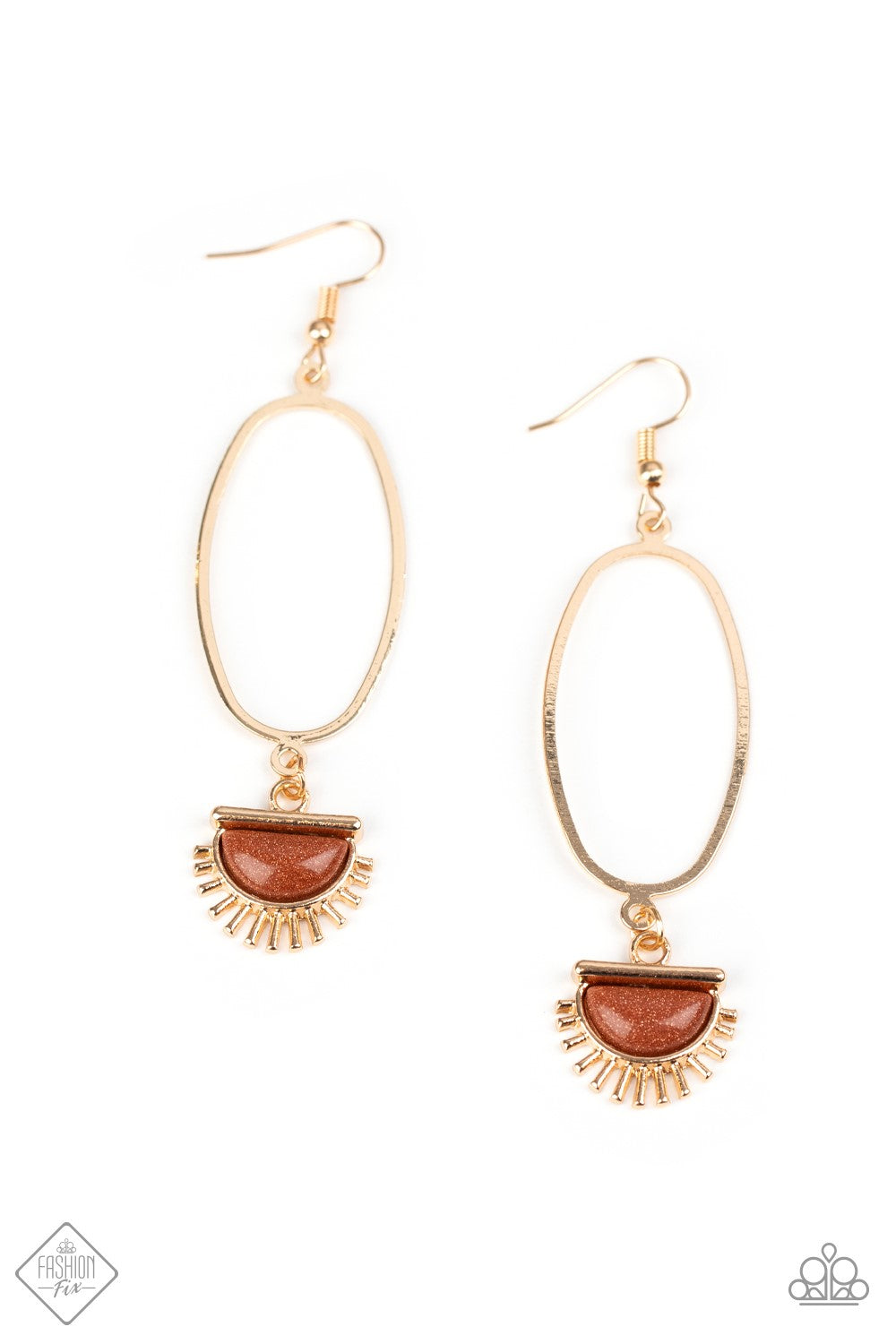 Paparazzi Earring ~ SOL Purpose - Gold