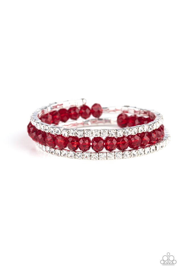 Glam-ified Fashion - Red - Paparazzi Bracelet Image