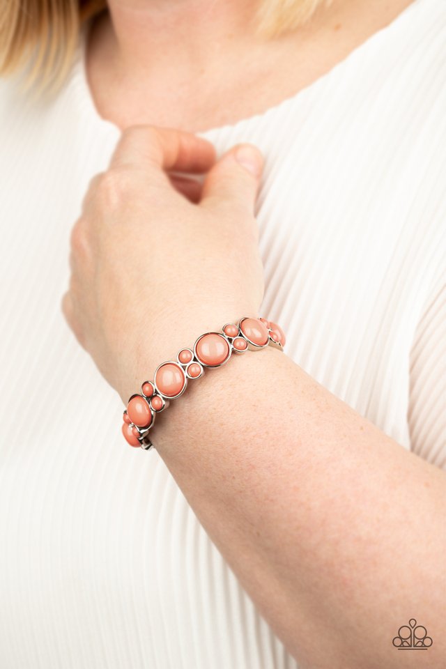 Bubbly Belle - Orange - Paparazzi Bracelet Image