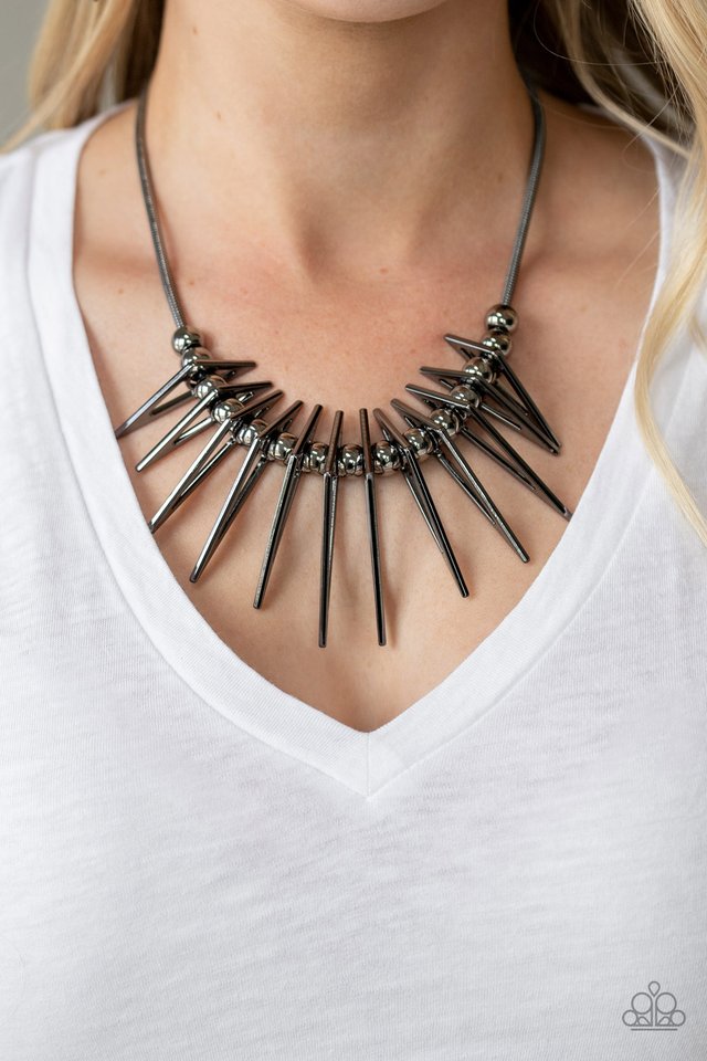 Fully Charged - Black - Paparazzi Necklace Image