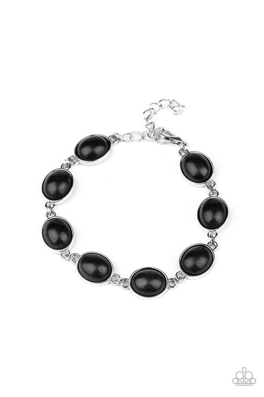 Nice Stonework - Black - Paparazzi Bracelet Image