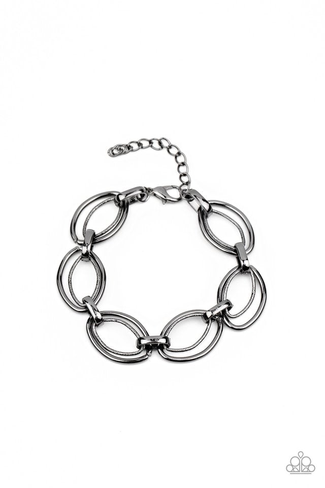 Simplistic Shimmer - Black - Paparazzi Bracelet Image