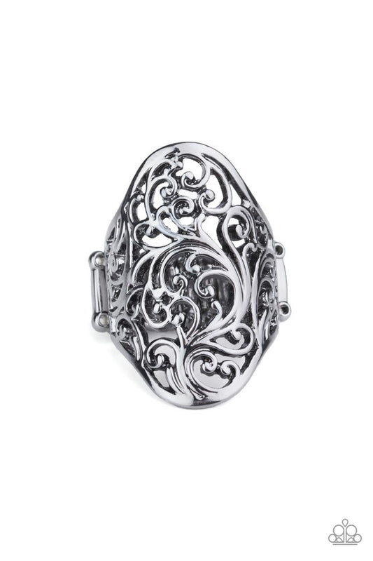 Vine Vibe - Black - Paparazzi Ring Image