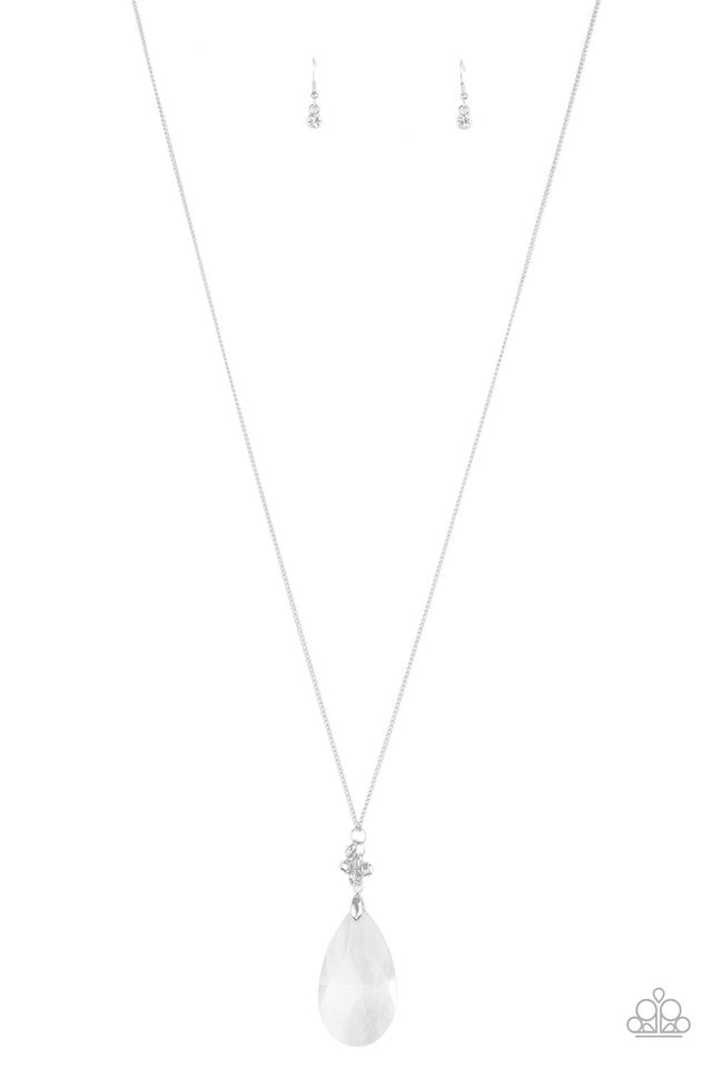 Up in the HEIR - White - Paparazzi Necklace Image