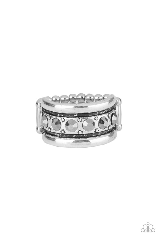 Dauntless Shine - Silver - Paparazzi Ring Image