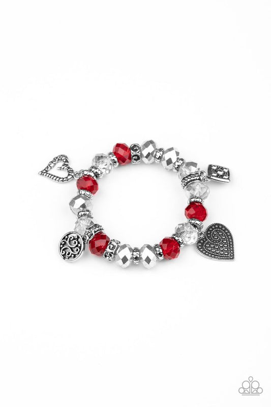 Fabulously Flirty - Red - Paparazzi Bracelet Image