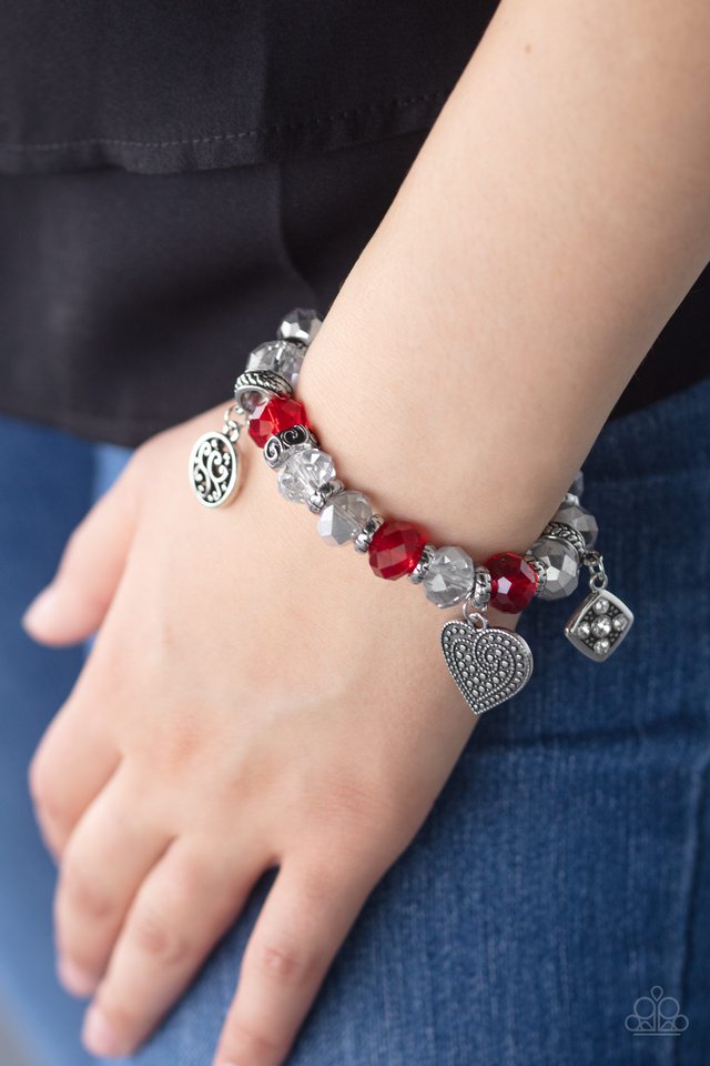 Fabulously Flirty - Red - Paparazzi Bracelet Image