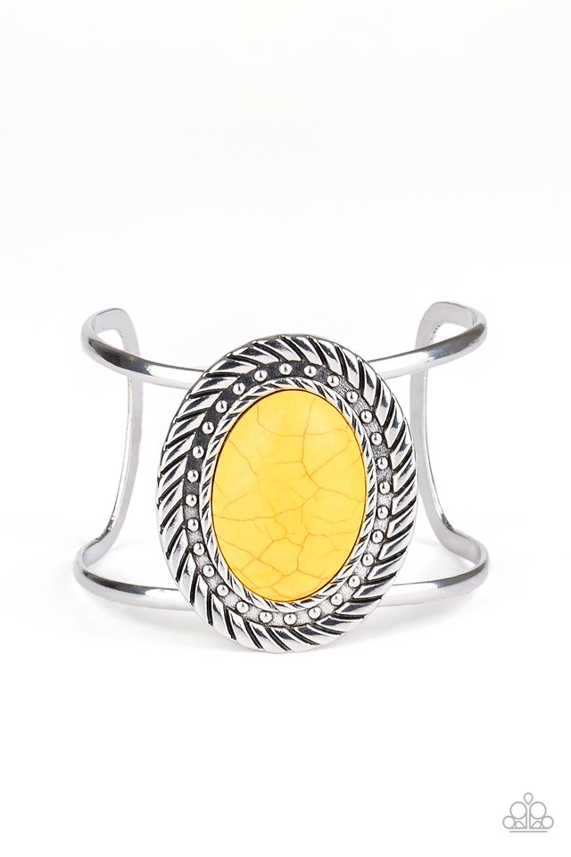 Desert Aura - Yellow - Paparazzi Bracelet Image