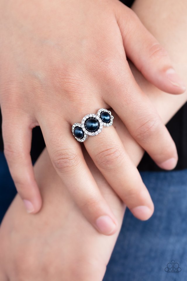 All Bets Are Off - Blue - Paparazzi Ring Image