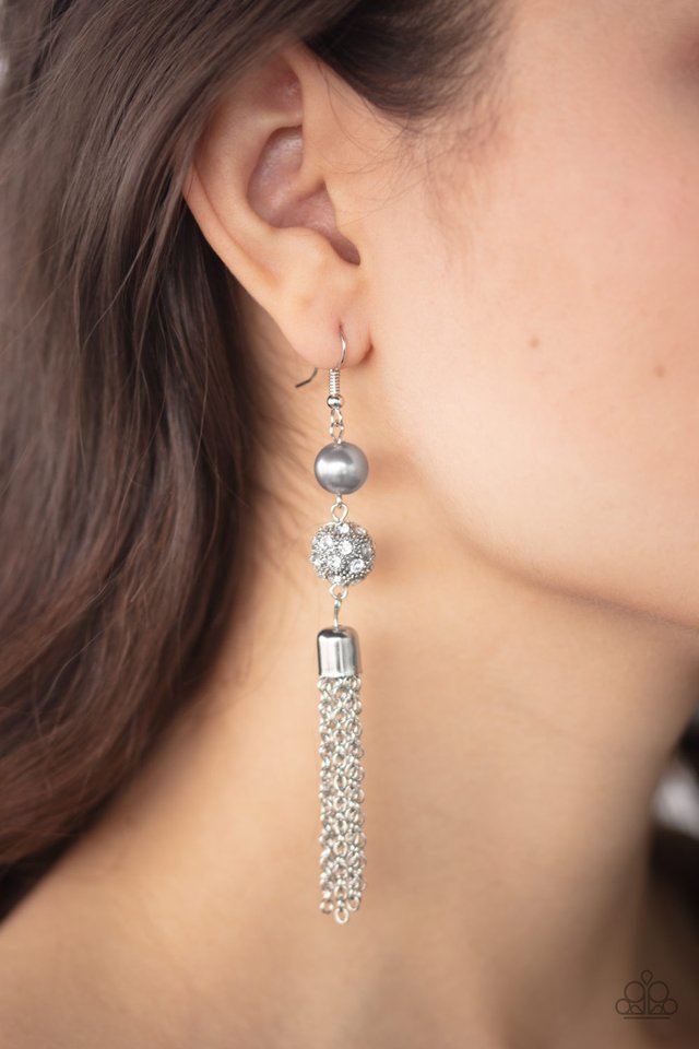 High Roller Radiance - Silver - Paparazzi Earring Image