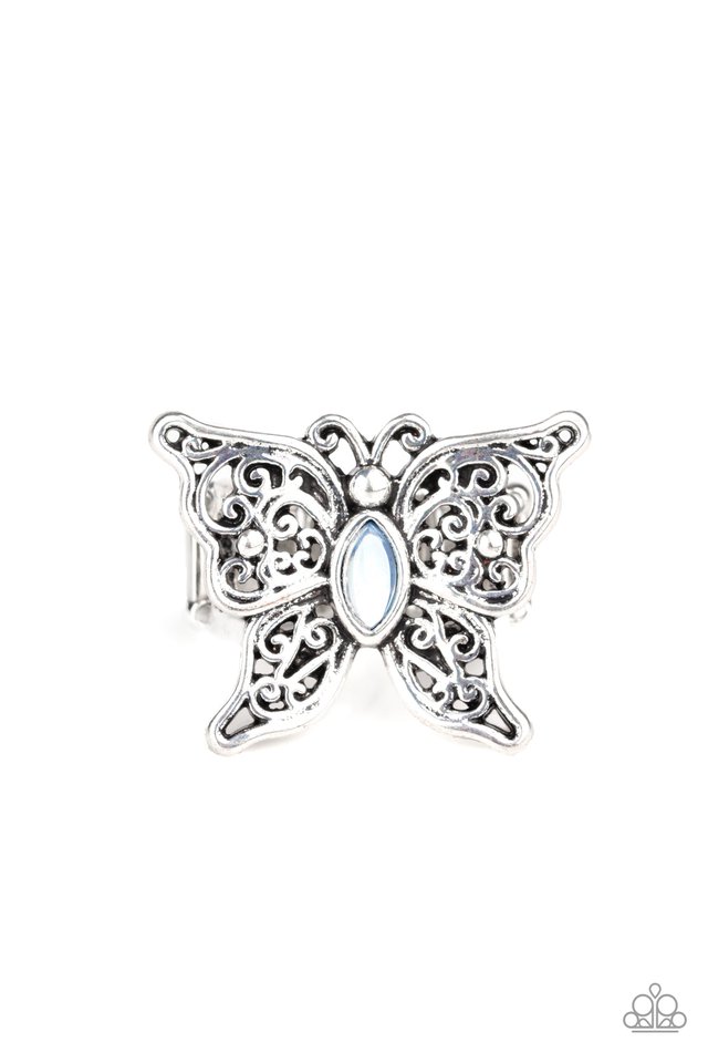 Flutter Flavor - Blue - Paparazzi Ring Image