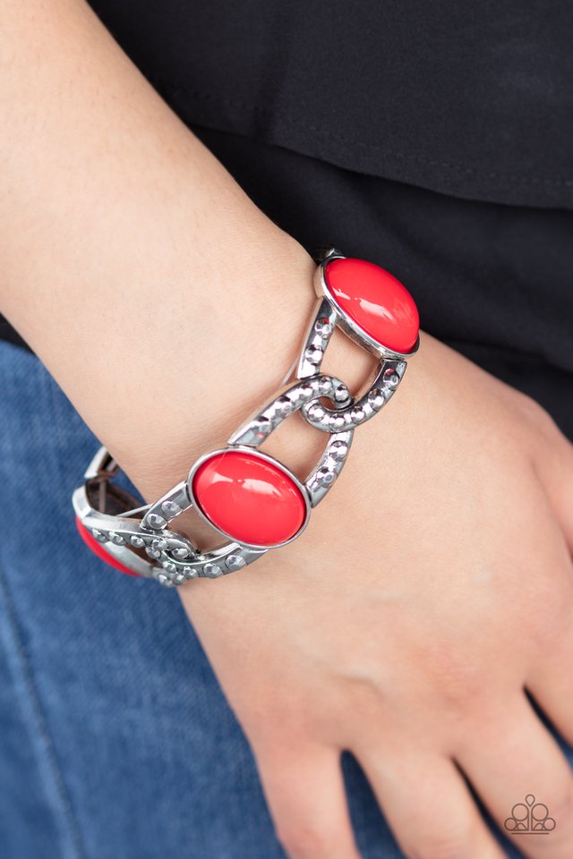 Dreamy Gleam - Red - Paparazzi Bracelet Image