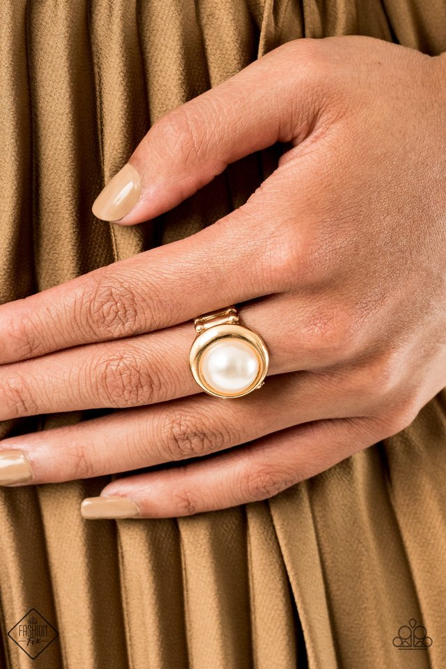 Prim and PROSPER - Gold - Paparazzi Ring Image