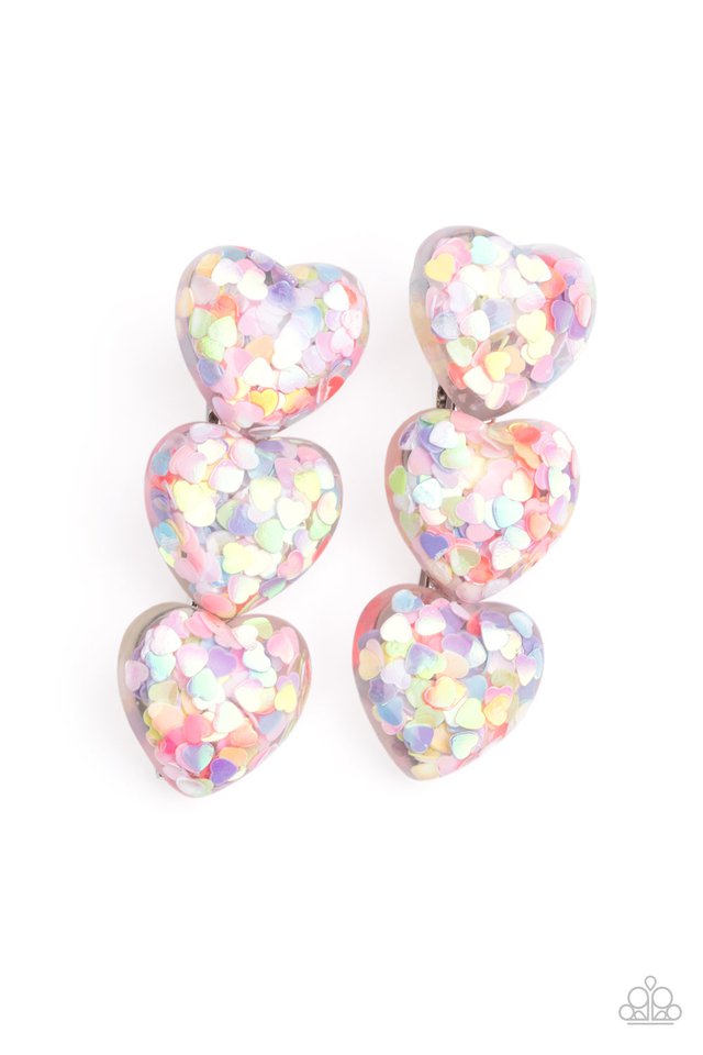 Heart Full of Confetti - Multi - Paparazzi Hair Accessories Image