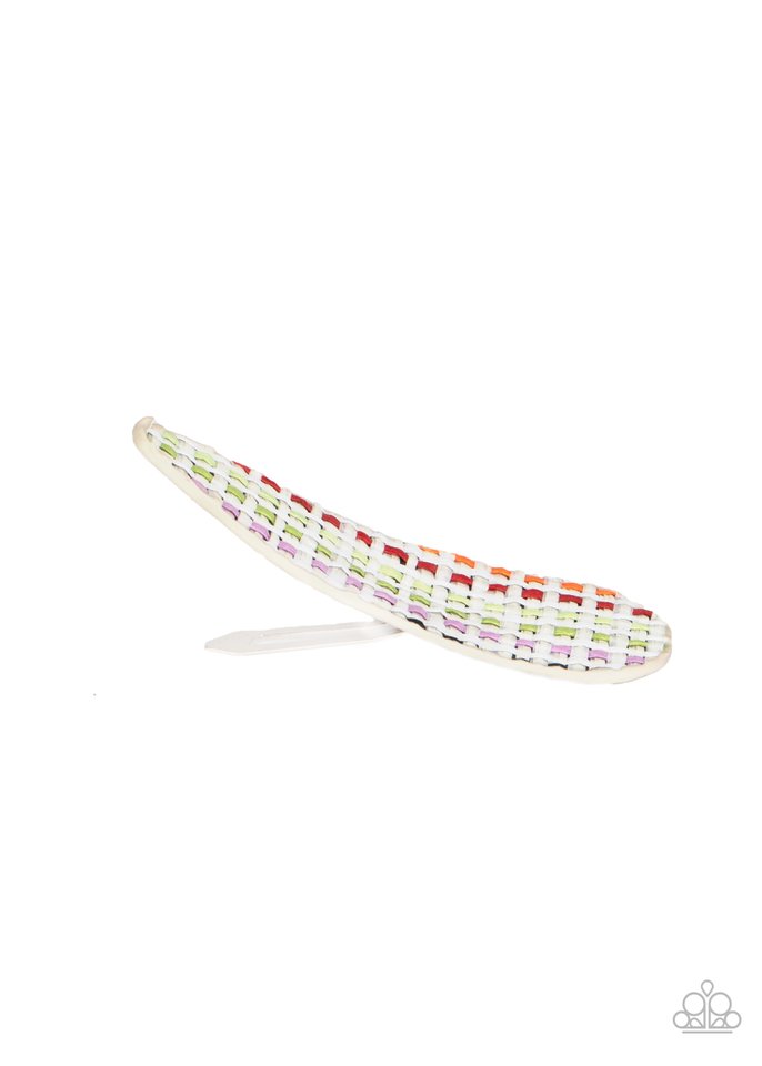 Cant HAIR Myself Think - White - Paparazzi Hair Accessories Image