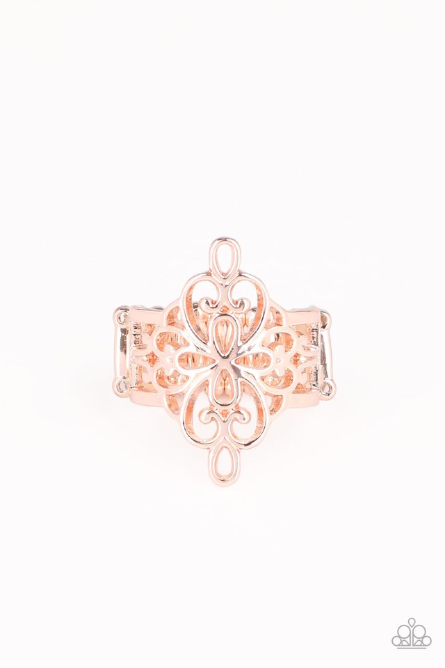 Walk The VINE - Rose Gold - Paparazzi Ring Image