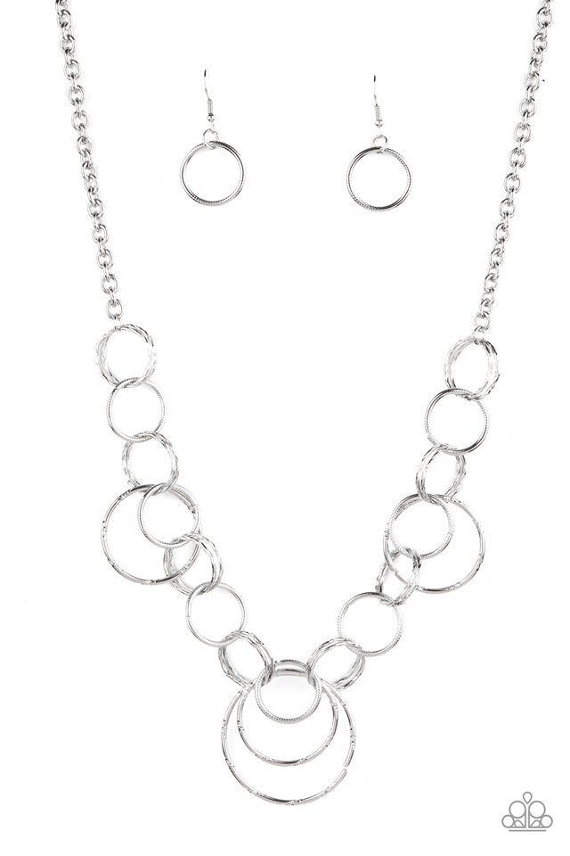 Ringing Relic - Silver - Paparazzi Necklace Image