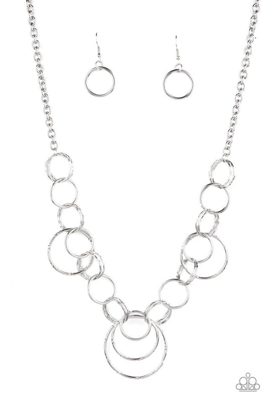 Ringing Relic - Silver - Paparazzi Necklace Image