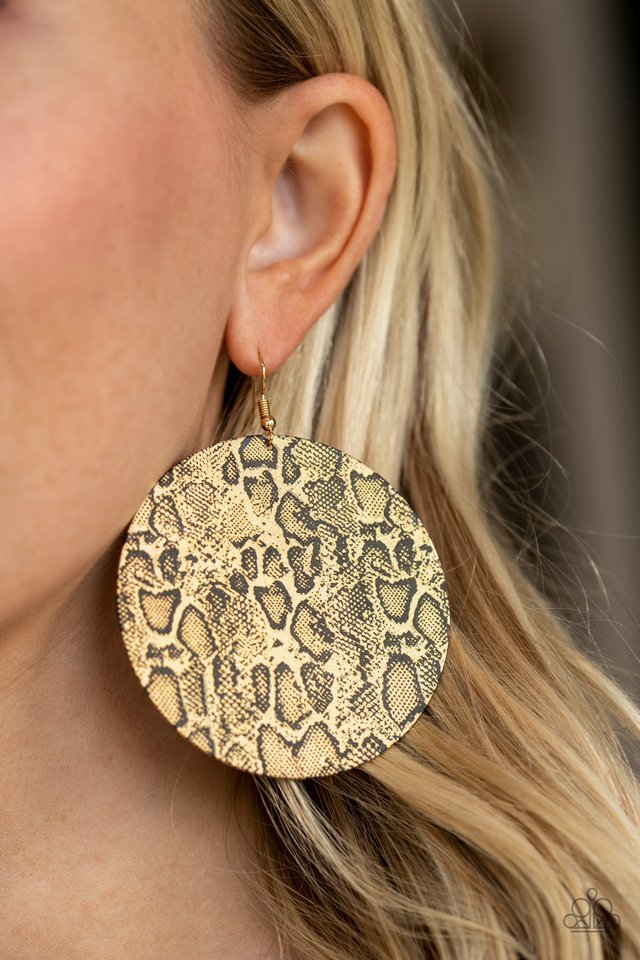 Animal Planet - Gold - Paparazzi Earring Image