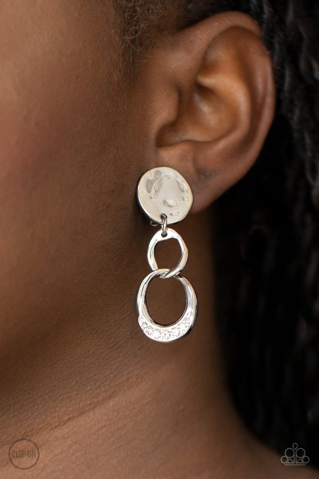 Reshaping Refinement - White - Paparazzi Earring Image