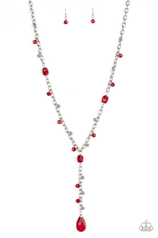 Afterglow Party - Red - Paparazzi Necklace Image