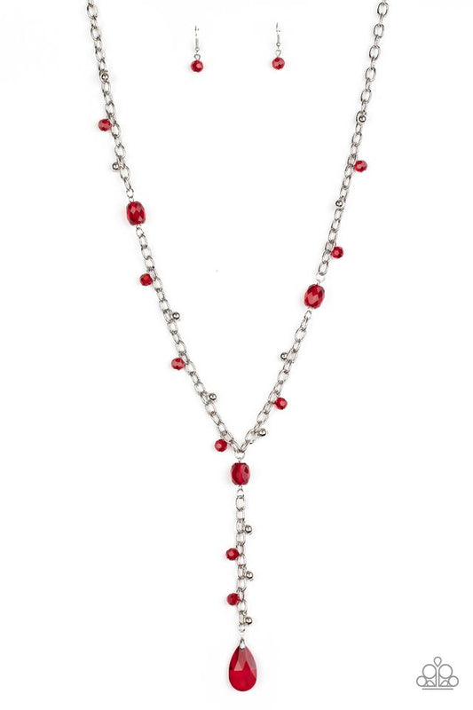 Afterglow Party - Red - Paparazzi Necklace Image