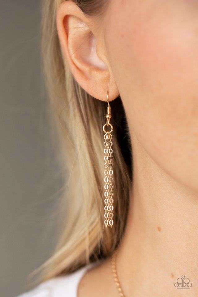 Land Of The Free - Gold - Paparazzi Necklace Image