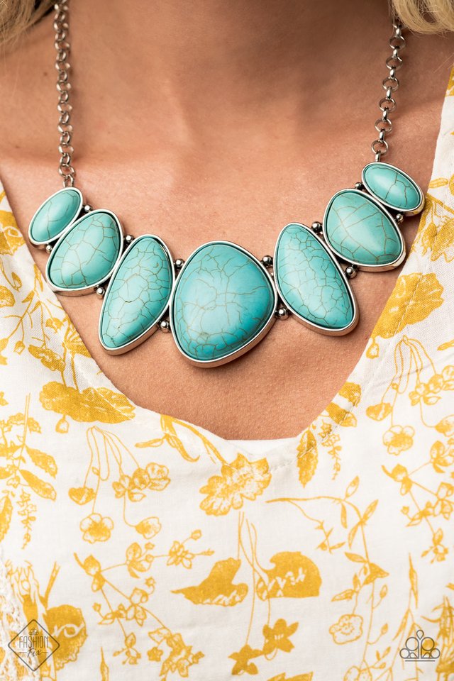 Primitive - Blue - Paparazzi Necklace Image