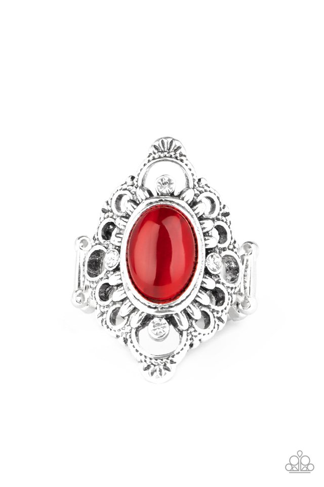 Elegantly Enchanted - Red - Paparazzi Ring Image