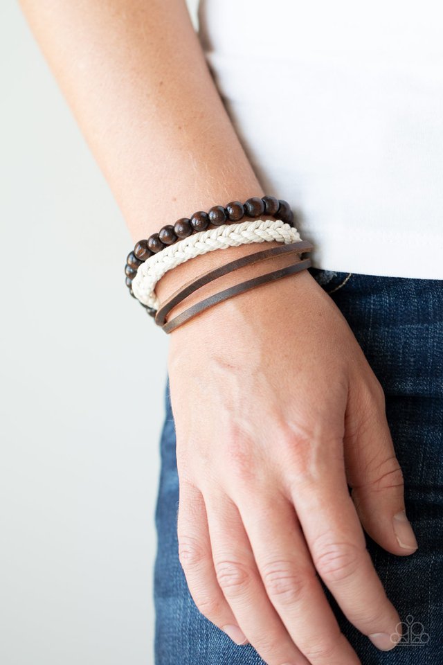 Wildly Wrangler - Brown - Paparazzi Bracelet Image