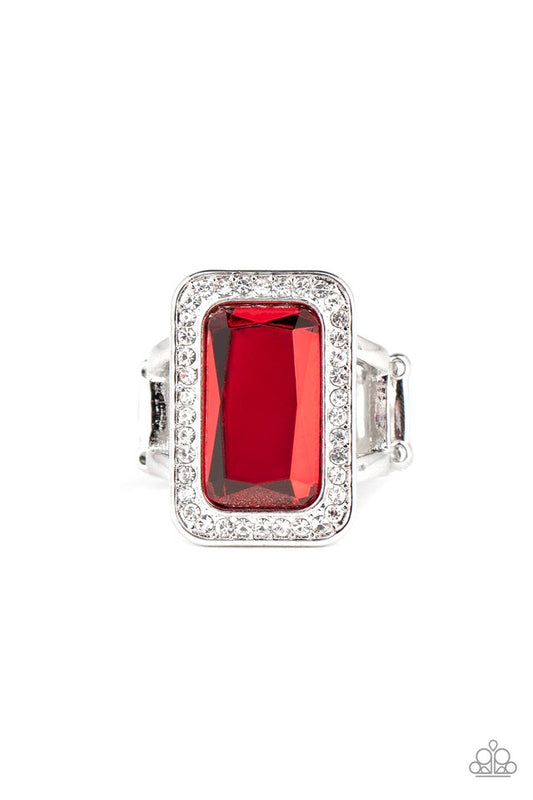 Crown Jewel Jubilee - Red - Paparazzi Ring Image
