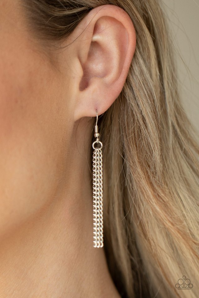 Prismatically Polygon - Orange - Paparazzi Necklace Image