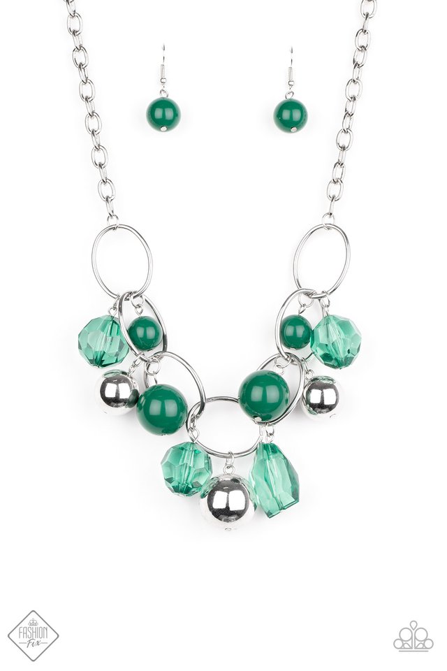 Cosmic Getaway - Green - Paparazzi Necklace Image