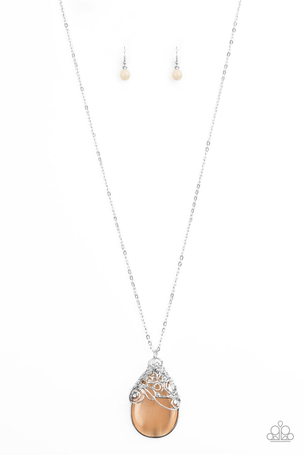 Paparazzi Necklace ~ Tangled Gardens - Orange