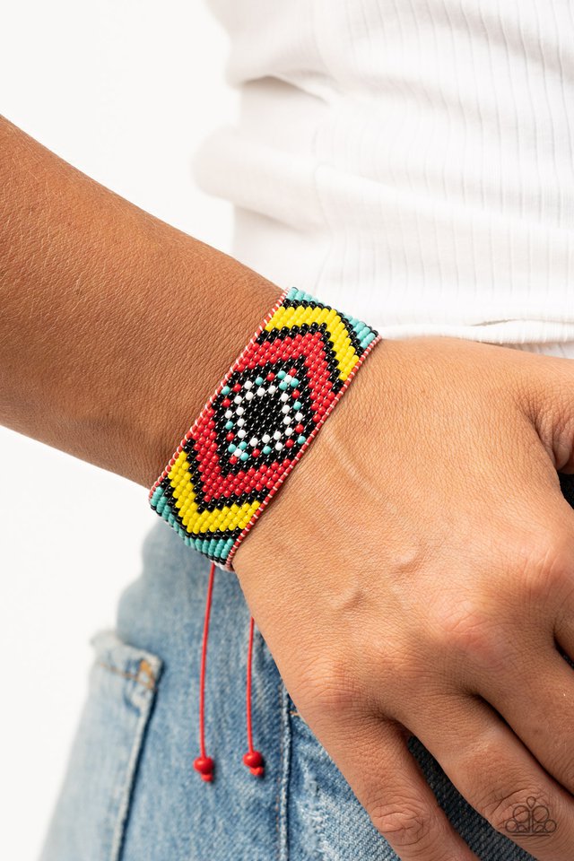 Desert Dive - Red - Paparazzi Bracelet Image
