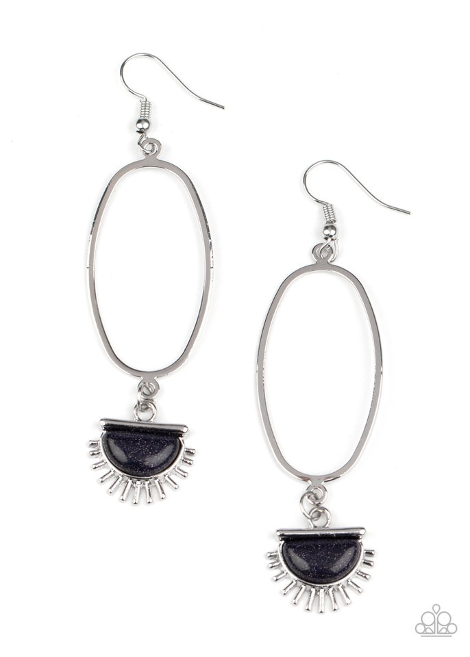 SOL Purpose - Blue - Paparazzi Earring Image