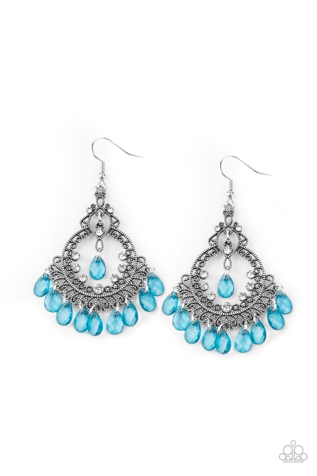 Lyrical Luster - Blue - Paparazzi Earring Image
