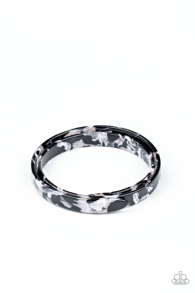 In The HAUTE Zone - Black - Paparazzi Bracelet Image