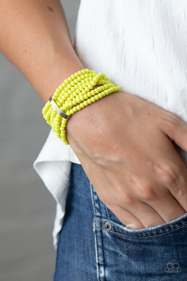 Thank Me LAYER - Yellow - Paparazzi Bracelet Image