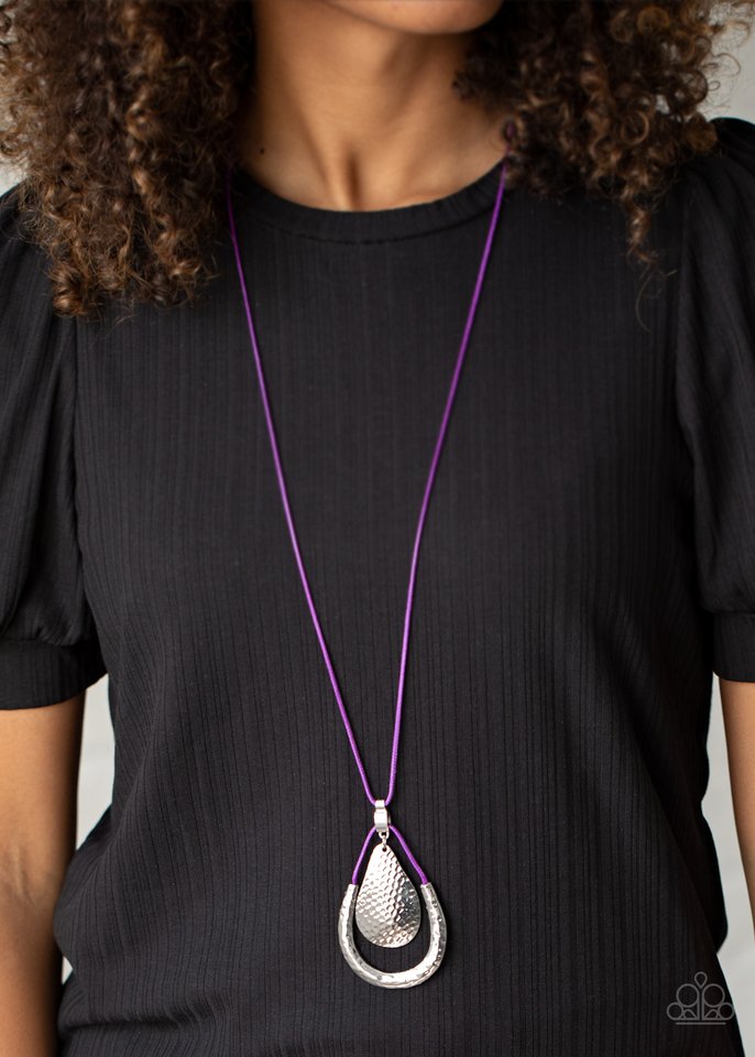 Texture Trekker - Purple - Paparazzi Necklace Image