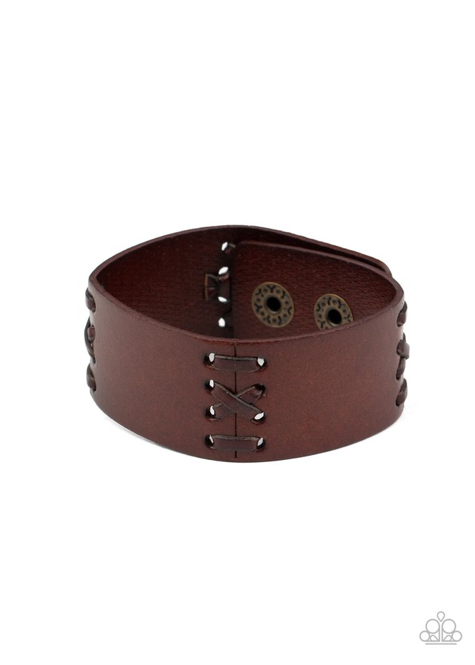 Batters Up - Brown - Paparazzi Bracelet Image