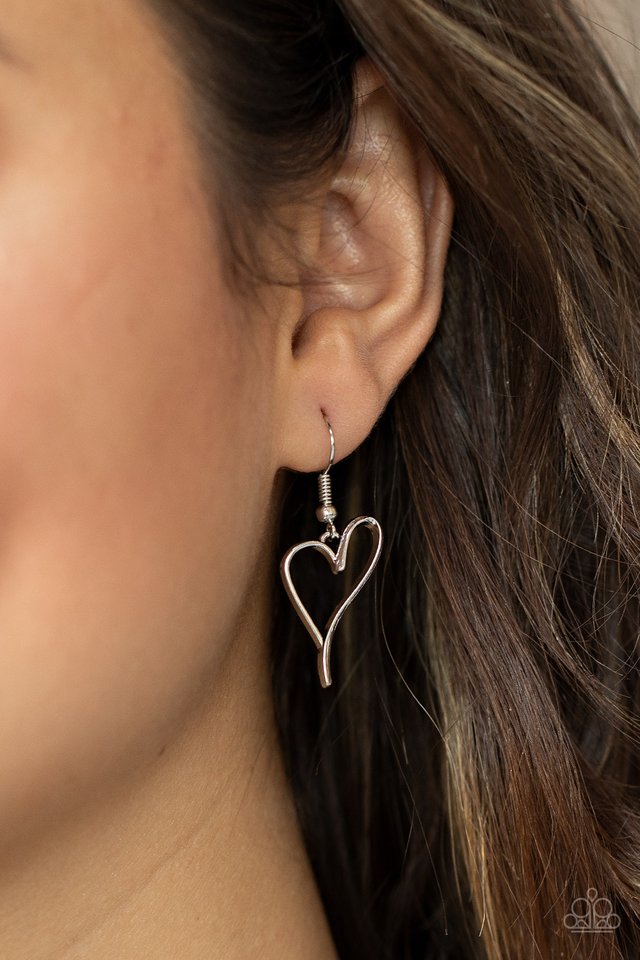 HEARTS So Good - Silver - Paparazzi Necklace Image