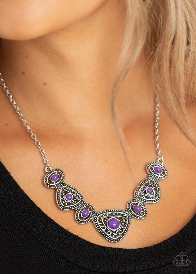 Totally TERRA-torial - Purple - Paparazzi Necklace Image