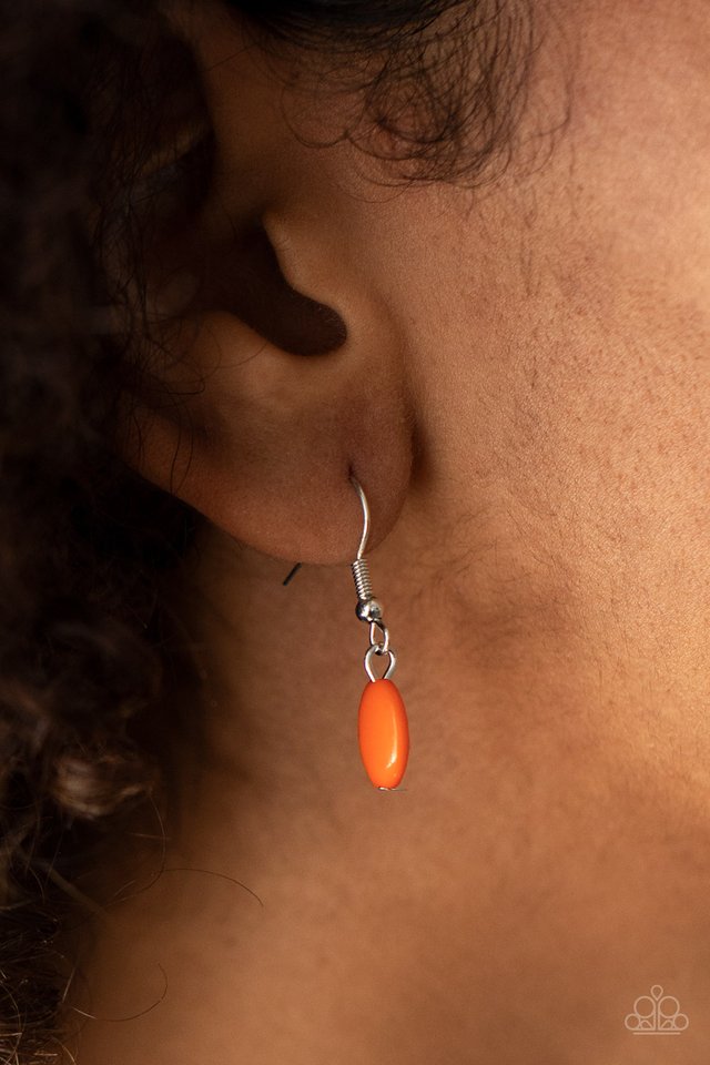 Law of the Jungle - Orange - Paparazzi Necklace Image