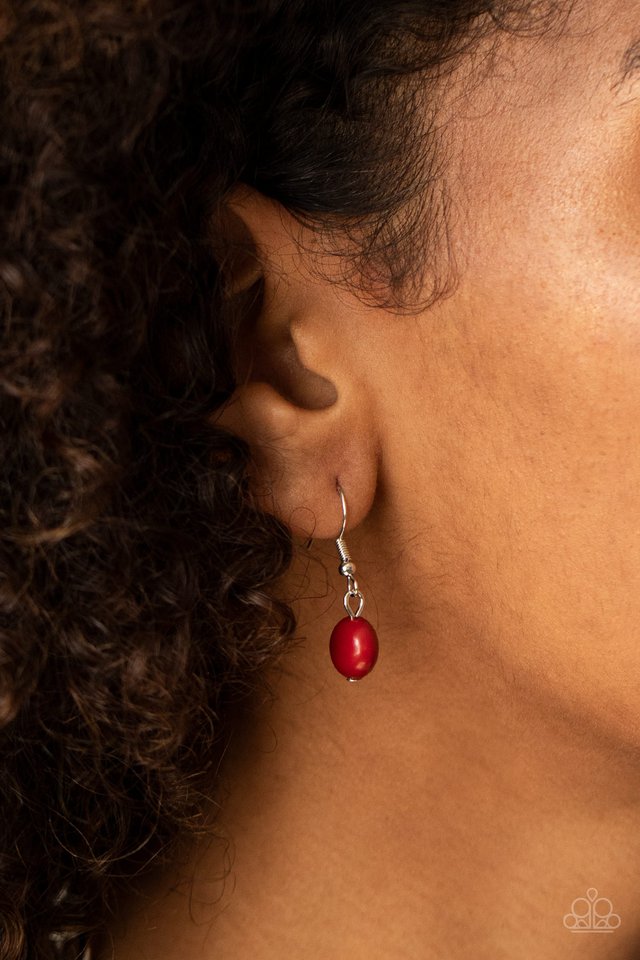 When I GLOW Up - Red - Paparazzi Necklace Image