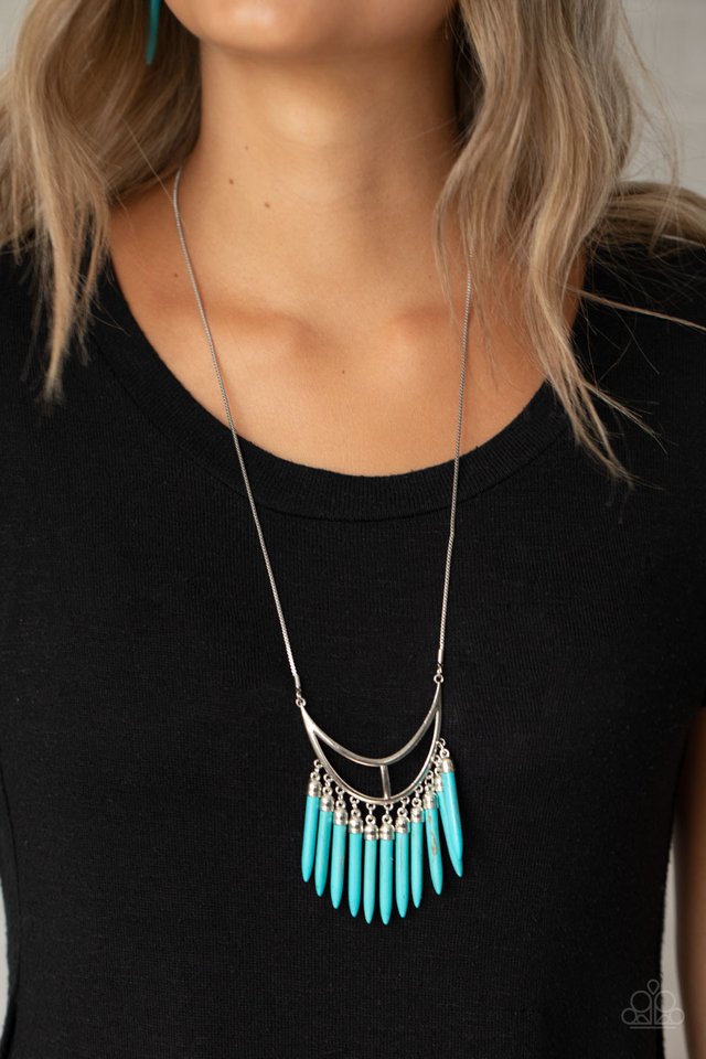 Stone Age A-Lister - Blue - Paparazzi Necklace Image