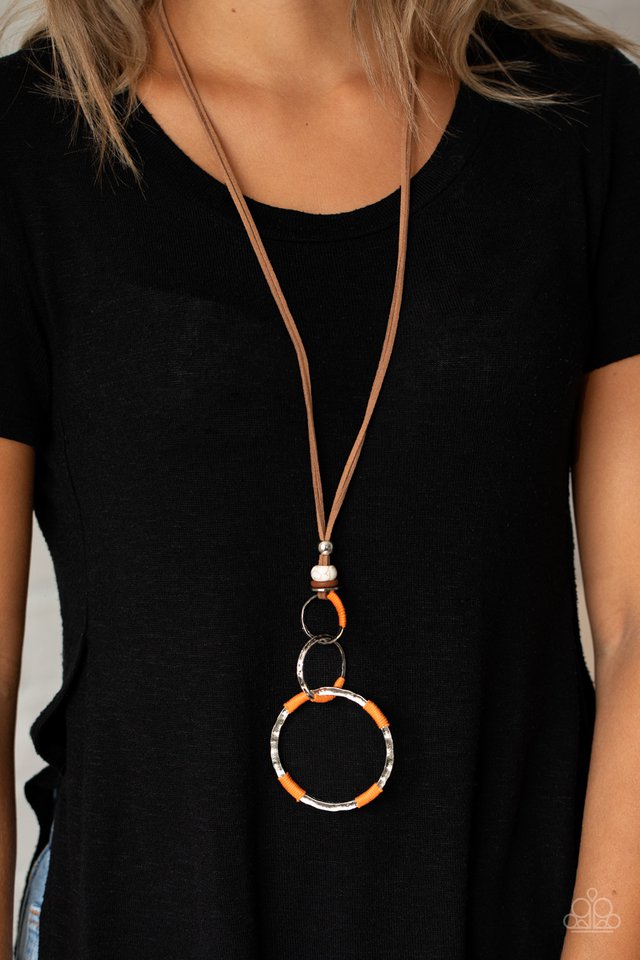 Rural Renovation - Orange - Paparazzi Necklace Image