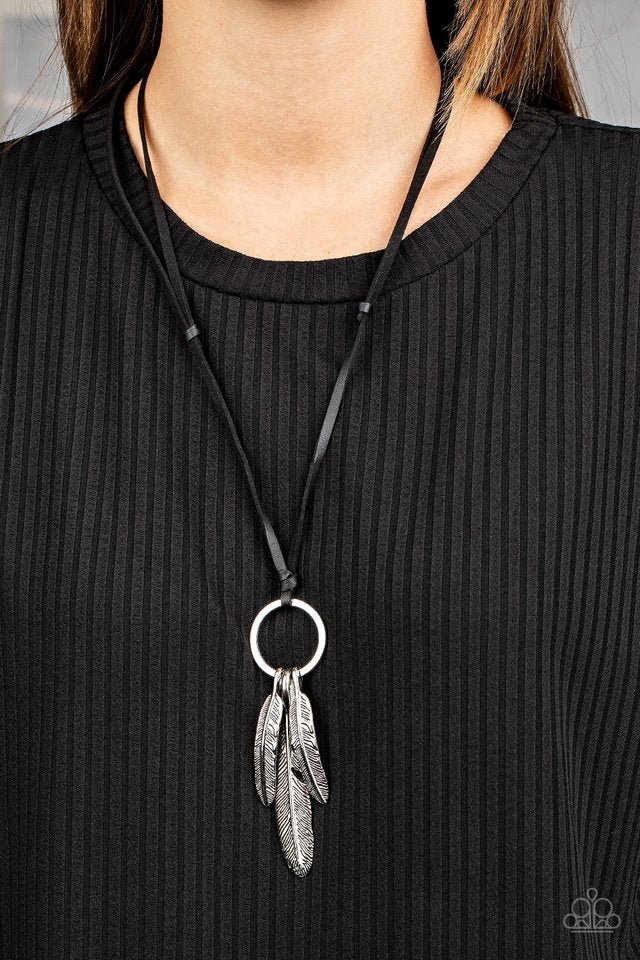 Bird Watcher - Black - Paparazzi Necklace Image